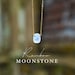 Rainbow Moonstone Necklace, Handmade Jewelry, Tiny Crystal Jewelry , June Birthstone Gift , Raw Rainbow Moonstone, Rainbow Moonstone Pendant