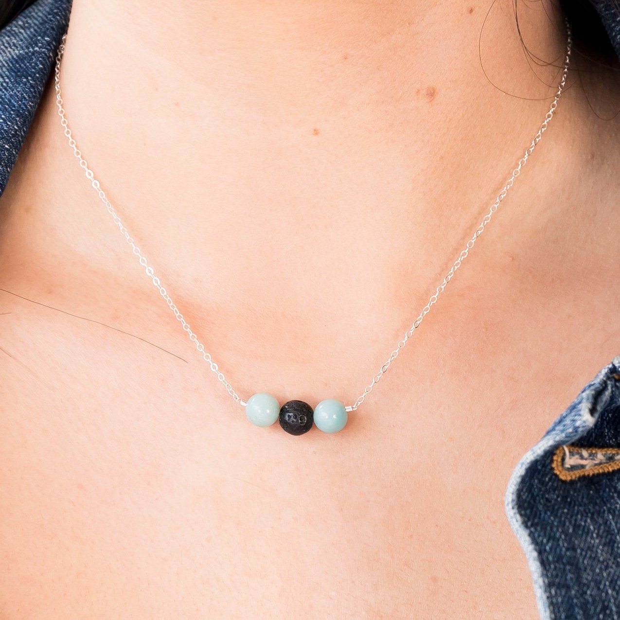 Lava rock necklace essential oil best sale