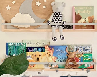 ivory shelves for nursery