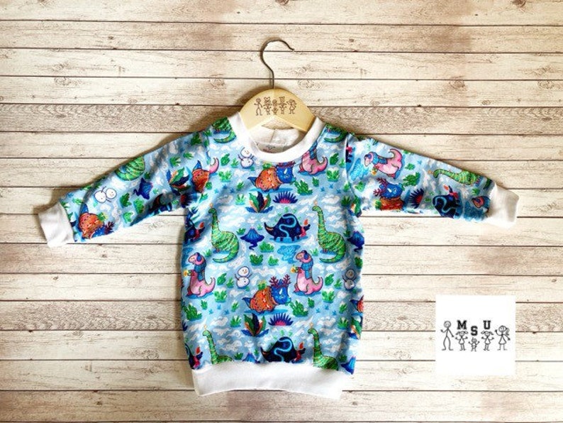 children's christmas jumper dinosaur