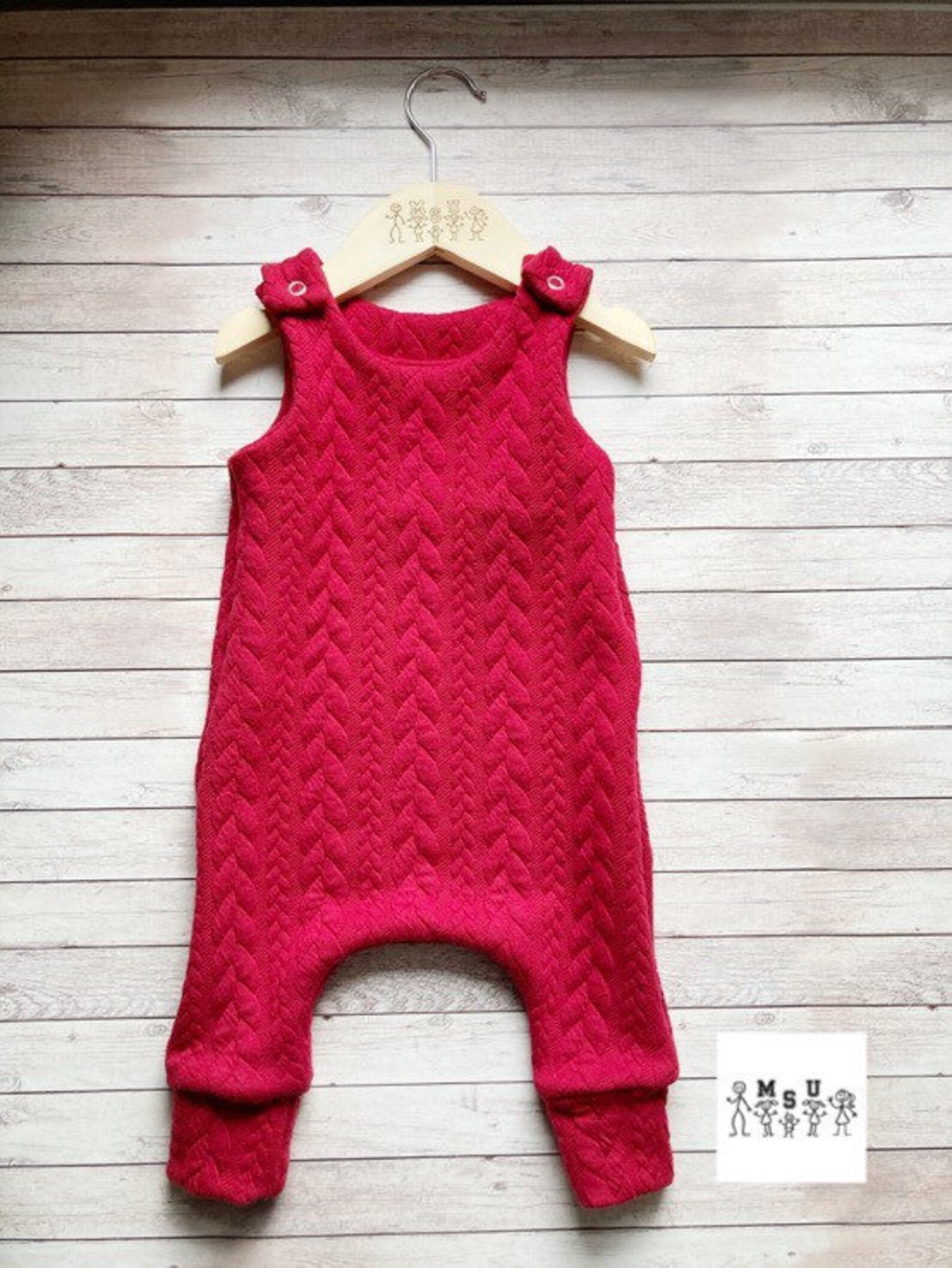 Ready to ship winter red cable knit romper knit baby romper Etsy