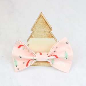 Christmas Dog Bow Tie, Boho Dog Bow, Christmas Tree Dog Bow Tie, Girl Dog Bow Christmas, Holiday Dog Bowtie, Rainbow Bowtie, Collar Bow Tie