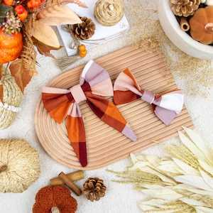 Fall Plaid Dog Bowtie, Dog Sailor Bow, Cat Bow Tie, Pet Bow Ties for Dogs, Dog Gift for Dog Lover, Thanksgiving Dog Bow Tie, Puppy Bow Tie