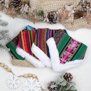 Christmas Dog Bandana, Andean Peruvian Woven Dog Bandana Tribal, Sherpa Dog Bandana, Colorful Dog Bandana Boho, Dog Lover Gift, Gift for Pet