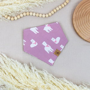 Pink Llama Dog Bandana / Over the Collar Bandana / Reversible Dog Bandana / Girl Dog / Boy Dog / Pet Lover Gift / Slide on Bandana