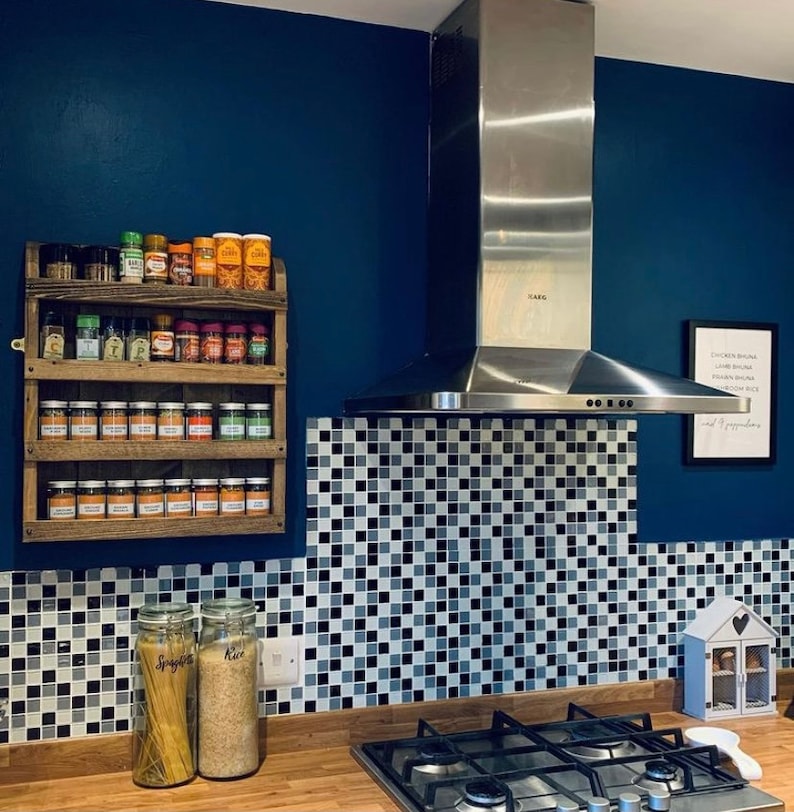 Rustic/Distressed Wooden Spice Rack - Thumbnail 5