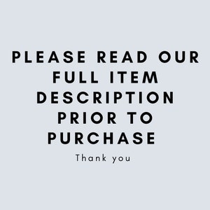 Puede incluir: Texto sobre un fondo azul claro: "POR FAVOR, LEA LA DESCRIPCI&Oacute;N COMPLETA DE NUESTRO ART&Iacute;CULO ANTES DE COMPRAR Gracias."