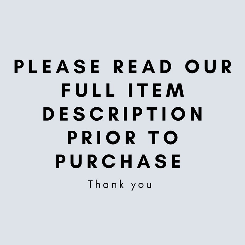 Puede incluir: Texto sobre un fondo azul claro: "POR FAVOR, LEA LA DESCRIPCI&Oacute;N COMPLETA DE NUESTRO ART&Iacute;CULO ANTES DE COMPRAR Gracias."