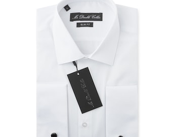 Herrenhemd Smart Casual formelle Doppelmanschette Langarm - Oxford Edition