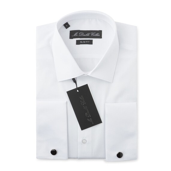 Men's Shirt Smart Casual Formal Double Cuff Longsleeve - Oxford Edition