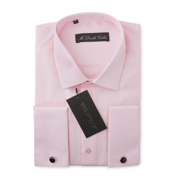 Mens Shirt Smart Casual Formal Double 