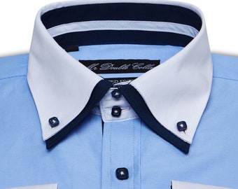 domani blue label dress shirts Domani | Shirts | Mens Domani Blue Label Black Shirt With Purple Accents M