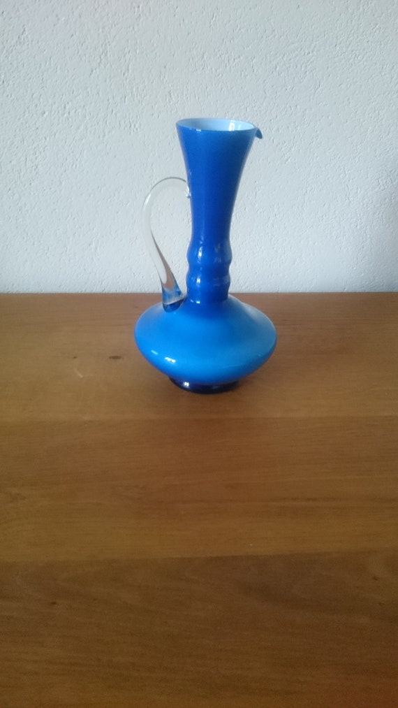 Blue glass vase from Empoli Tuscany Italy blue glass vase from empoli tuscany ref=landingpage similar listing bot 4