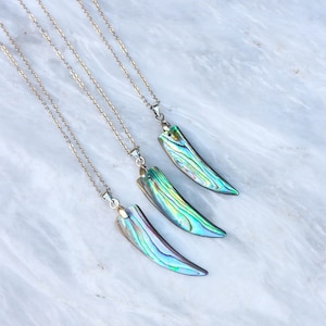 Abalone Shell necklace, Sea Shell necklace, Abalone pendant, Beach jewellery, Boho necklace, Paua shell jewelry, Abalone choker necklace.