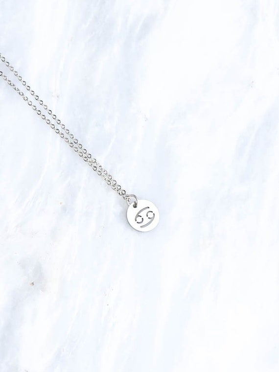 Cancer Zodiac Zodiac Necklace Constellation Necklace Zodiac Etsy