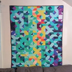Temperature Quilt Patterns, Quilted Temperature Blanket Patterns, First Anniversary Wedding Gift, First Birthday Baby Gift,