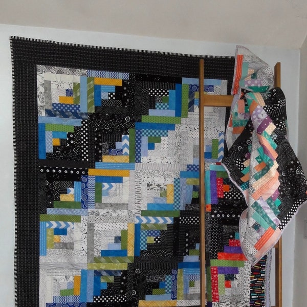 Log Cabin Quilt Etsy