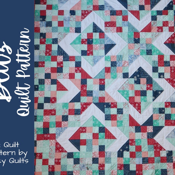 Sewing Gifts for Sewers, Quilting Gifts for Quilters, Easy Quilt Patterns, Beginner Quilt Block Patterns, HST Quilt Patterns