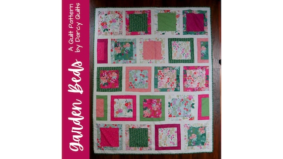 Easy Beginner Quilt Pattern, Big Blocks Quilt Pattern, PDF Instant Download, Bed Quilt Pattern, Baby Quilt Pattern