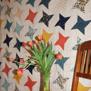 Friendship Stars Quilt Pattern Quilt Blocks Patterns Bed Size Quilt