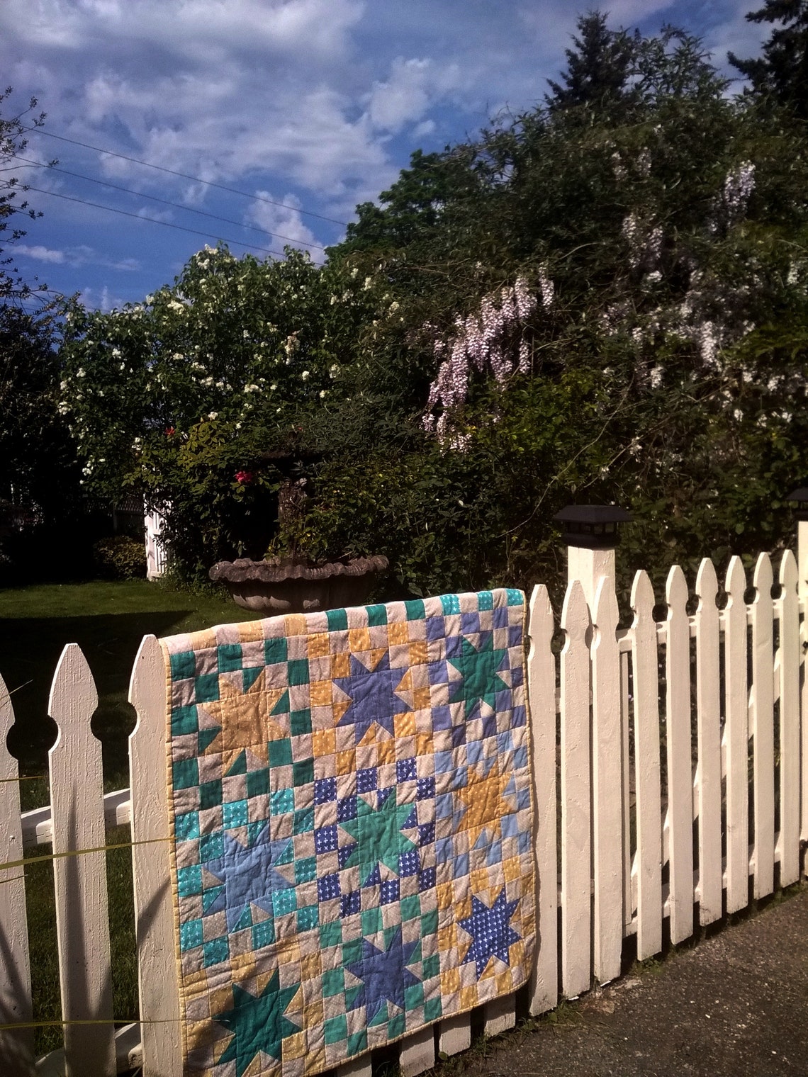 Checkered Stars Quilt Pattern - Modern PDF Quilt Block Pattern ...