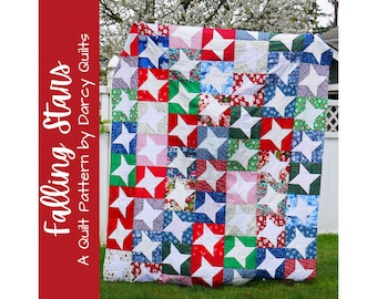 Friendship Stars Quilt Pattern, Quilt Blocks Patterns, Bed Size Quilt Patterns