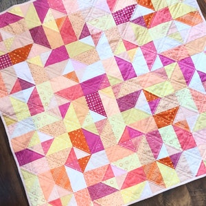 Quilt Set, 2 Pillowcases and Flannel Backed Quilt, 12" Pillowcases, Quilt and Matching Pillow Cases, Kids Quilts, Baby Shower Registry