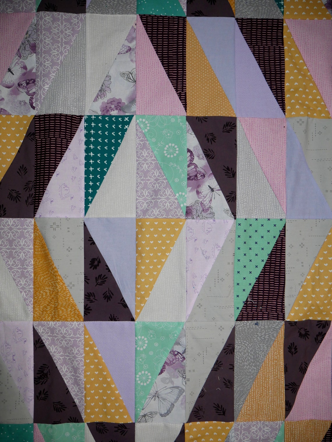 Half Rectangle Triangle Quilt Pattern Sensation Quilt - Etsy