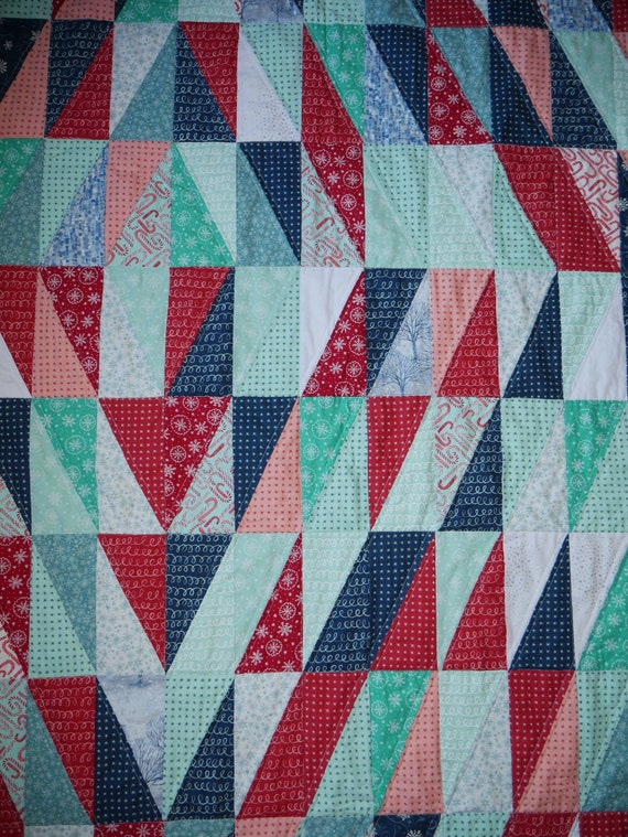 Half Rectangle Triangle Quilt Pattern Quilting Gifts for | Etsy