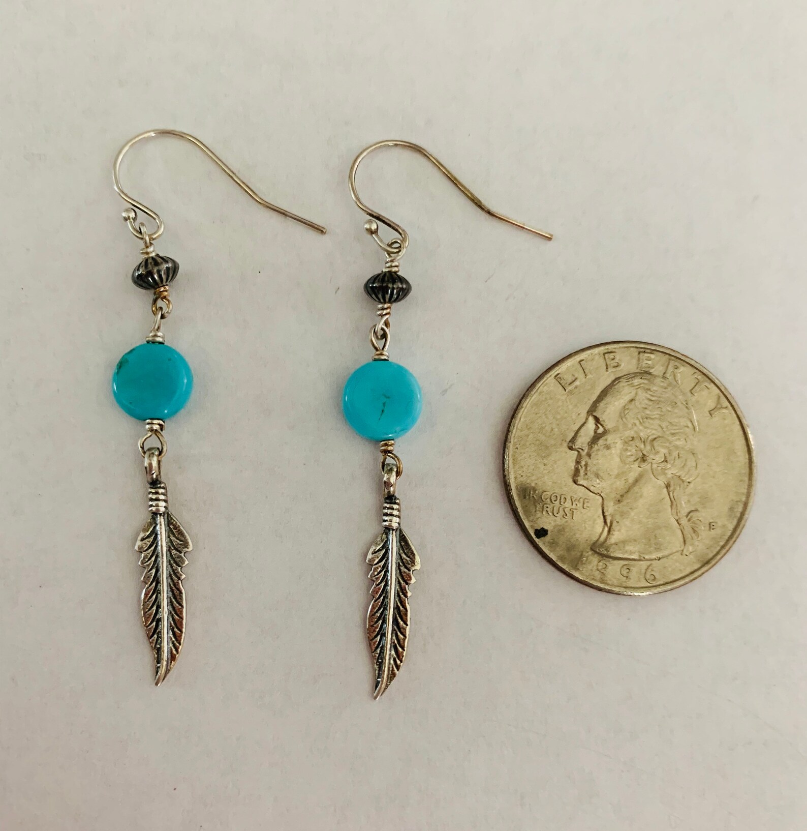 Turquoise dangle earrings Etsy