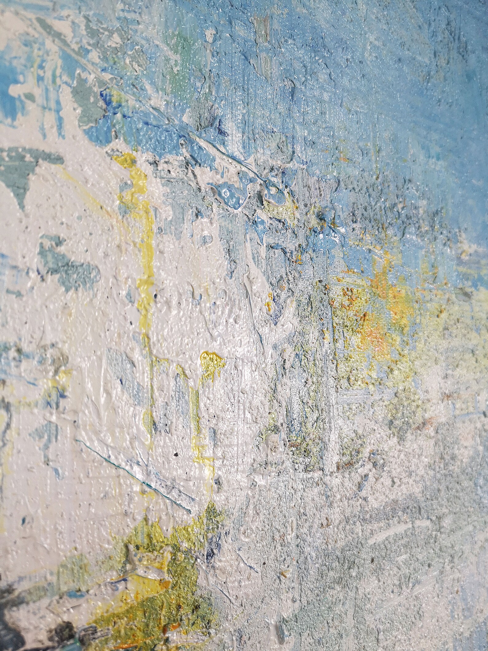 Large Texture Abstract Painting Abstract Painting Blue White - Etsy