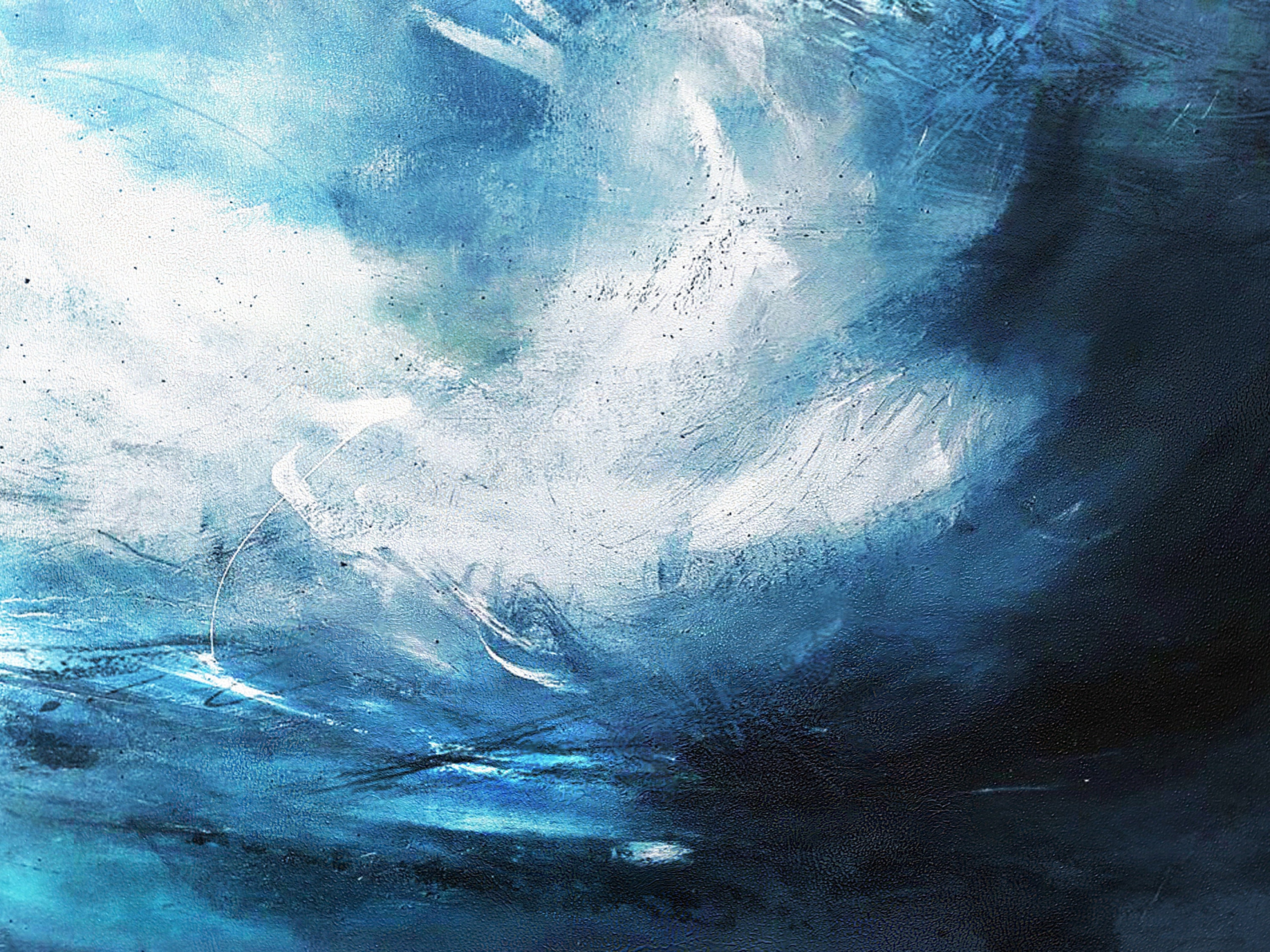 Original Blue Abstract Sky Oil PaintingAbstract Art | Etsy
