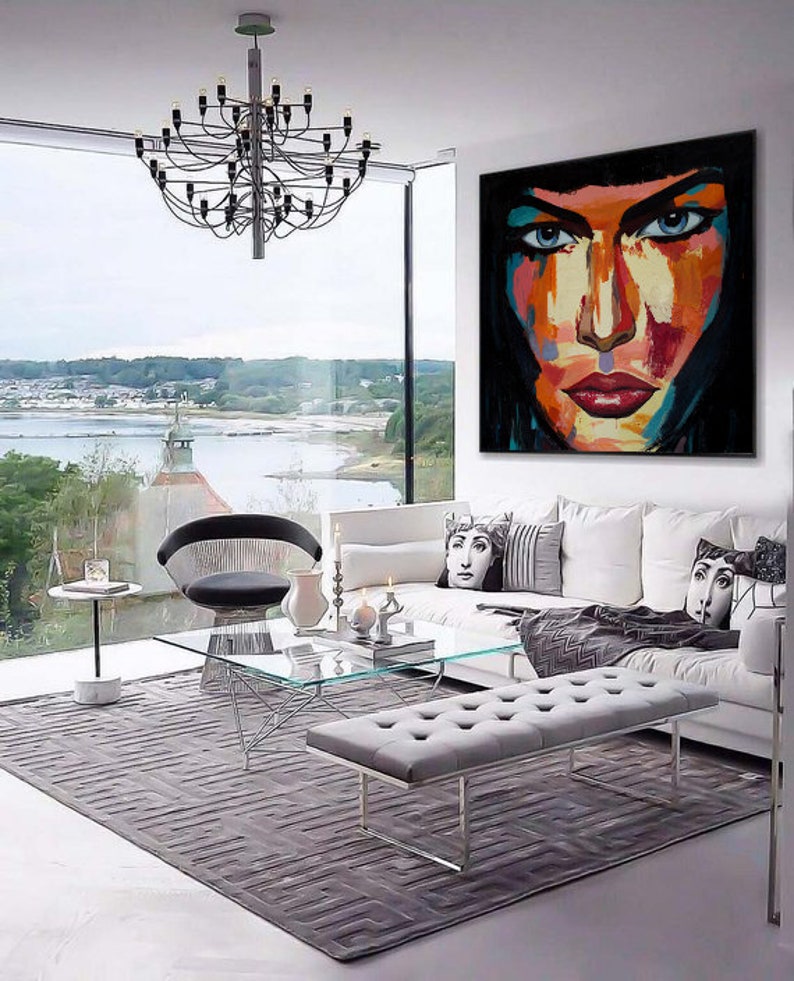Pop Art Paintingurban Pop Artwomen Paintinghandmade Oil Etsy