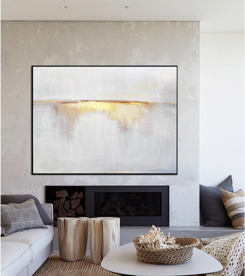 Sunrise Landscape Paintinglarge Abstract Painting on Etsy