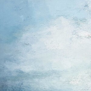 Marine Landscape Painting,Large Sky And Ocean Painting,Original Sky And Sea Canvas Painting,Sky Landscape Painting,Large Wall Sea Painting image 10