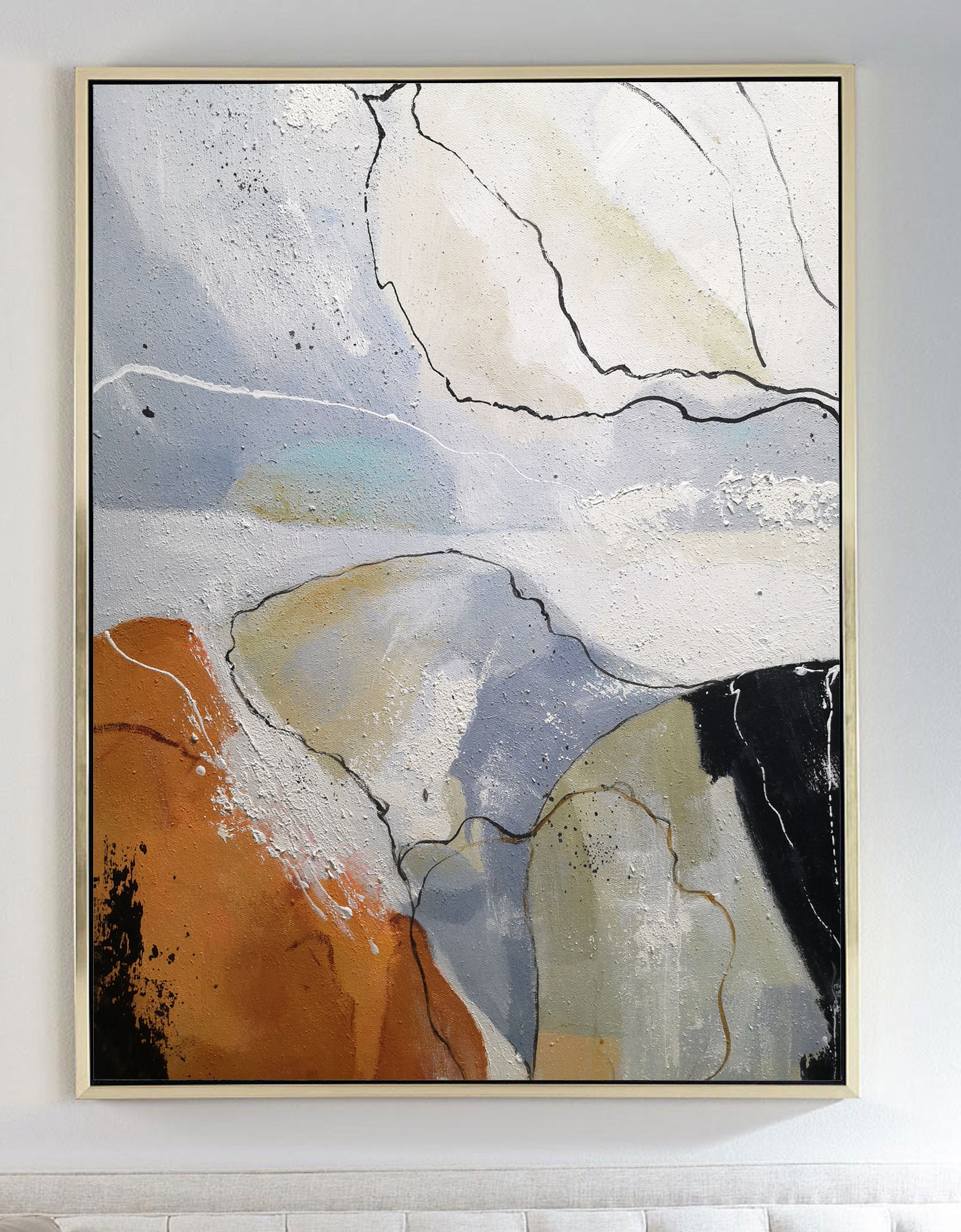 Original Abstract Painting Minimalist Abstract Painting Etsy