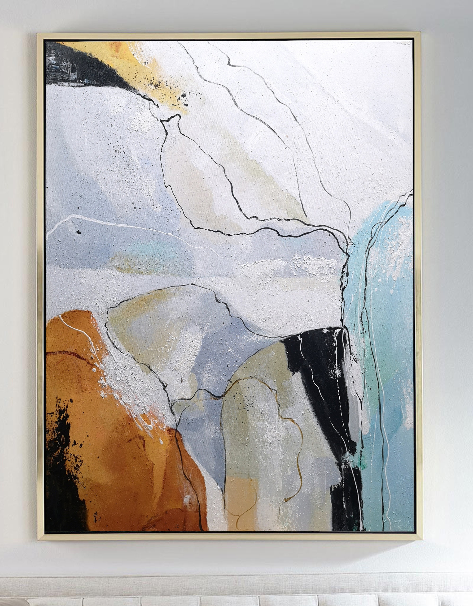 Original Abstract Painting Minimalist Abstract Painting Etsy