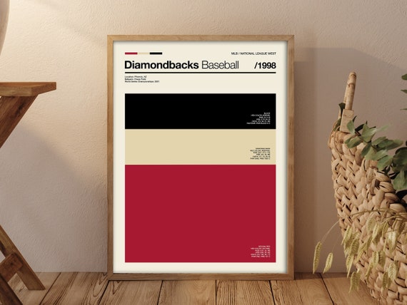 Diamondbacks Baseball Color Swatch Print Diamondbacks 
