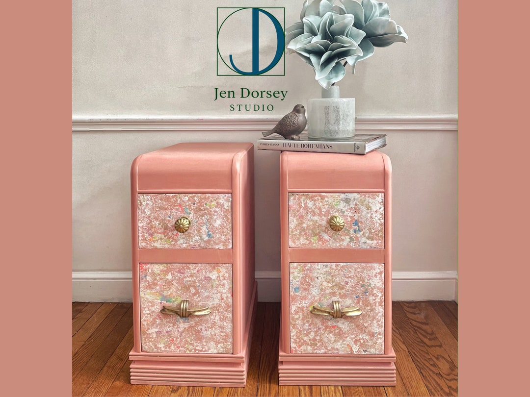 Waterfall Nightstands Bedside Tables Oneofakind Furniture Bedroom