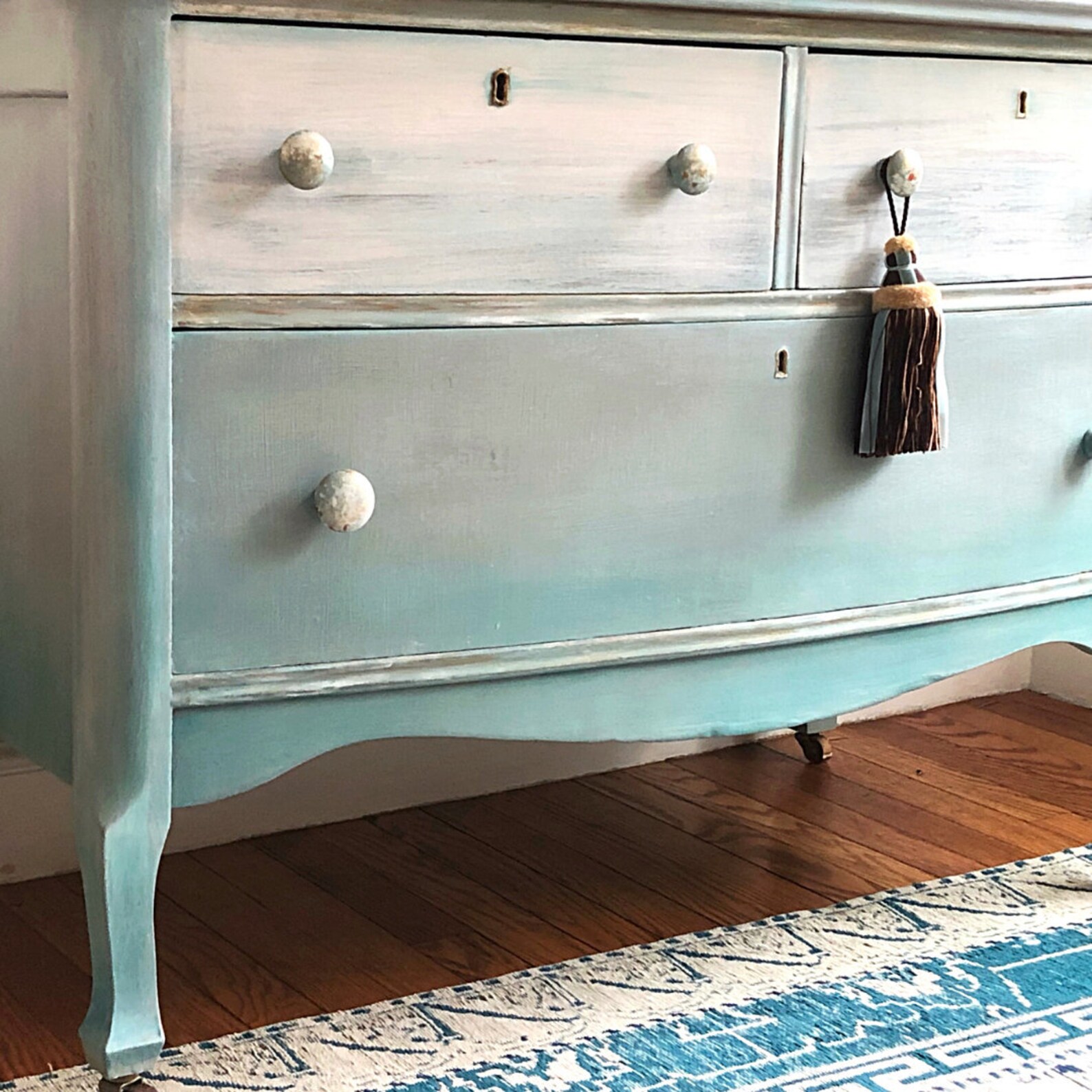 Vintage 3-Schubladen Kommode mit Spiegel Kommode mit Spiegel | Etsy