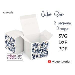 scatoline portaconfetti, scatoline di carta, scatolina regalo, Svg per Cricut e Silhouette, video tutorial per Cricut Design Space