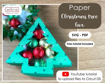 Svg box, Christmas box svg, gift box, jewelry box, svg for Cricut and Silhouette high resolution, Pdf photo tutorial included
