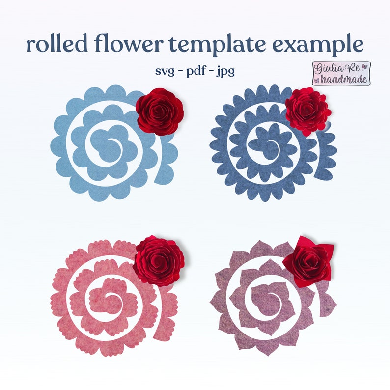 Free Free 221 Flower Svg Rolled SVG PNG EPS DXF File