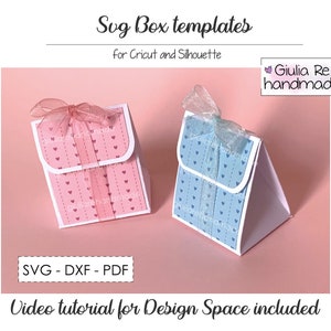 scatoline portaconfetti, scatoline di carta, scatolina regalo, Svg per Cricut e Silhouette, tutorial fotografico per Cricut Design Space