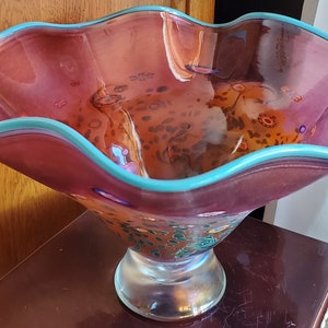 Stunning Vitrix Millefiori Signed Bowl (Red)