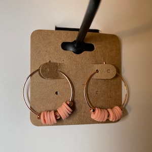 Heishi Bead Hoop Earrings