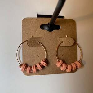 Heishi Bead Hoop Earrings
