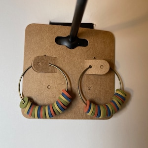 Heishi Bead Hoop Earrings