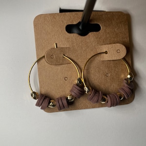 Heishi Bead Hoop Earrings
