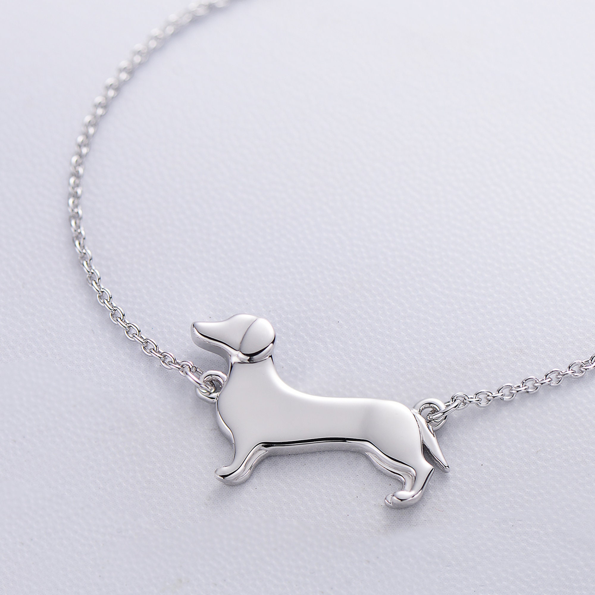 Wiener Dog Necklace | Vintage Inspired Pink or Clear – The Smoothe Store